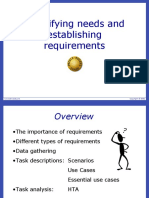 Identifying Needs and Establishing Requirements