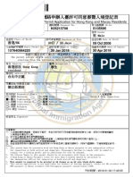 Online Taiwanese Entry-Permit Application for Hong Kong and Macau Residents K05213708 S105595 男 Male 香港/HK 09 Oct 2006 107640984220 30 Jan 2018 30 Apr 2018 30日 / 30 days