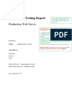 Penetration Testing Report: Production Web Server