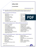 Six Sigma Yellow Belt Outline