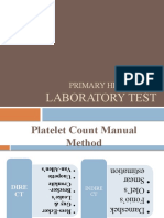 Primary Hemostasis Laboratory Test