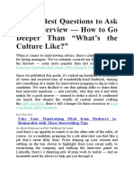 The 40 Best Questions To Ask in An Interview - How To Go Deeper Than (What's The Culture Like)