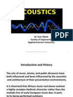 Architectural Acoustics I