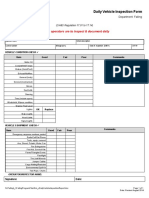 Daily Vehicle Inspection Form