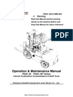 Noblelft FD20-35 Operation & Maintenance Manual