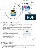 File System Vs DBMS