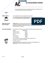 Accommodation Details: When To Use This Form