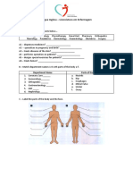 Língua Inglesa - Licenciatura em Enfermagem: Department Name Parts of The Body