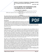 Performance of Short Transmission Line Using Mathematical Method