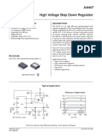 A4447 High Voltage Step Down Regulator: Features and Benefits Description