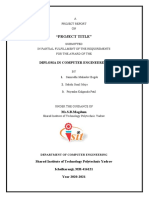 "Project Title": Diploma in Computer Engineering