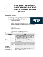 Scope of Work - NB-IoT Gateways For Smart Metering