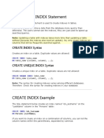 SQL Indexes