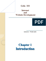 Internet and WD - Chapter One To Three