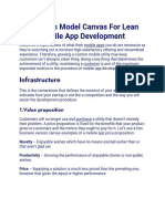 Business Model Canvas For Lean Mobile App Development