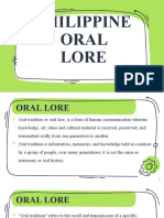 Philippine Oral Lore