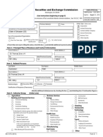 Form D: U.S. Securities and Exchange Commission