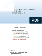 W-13 Solving The Linear Equation Systems by Iteration Method