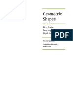 Nicole Dostaler - First Grade - Geometry Unit