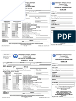 University of Rizal System Reques Slip and Claim Slip