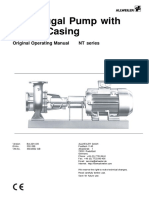 Centrifugal Pump With Volute Casing: Original Operating Manual NT Series