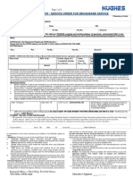 Isp Agreement / Service Order For Broadband Service: Bank & Branch