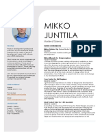 Mikko Junttila: Master of Science