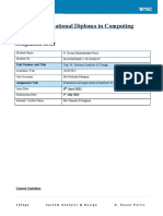 HND 8-Systems Analysis Design Assignment - G. Kasun Peiris