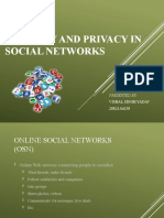 Security and Privacy in Social Networks