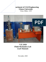 CE 2020 - Fluid Mechanics Laboratory