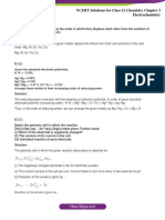 NCERT Solutions For Class 12 Chemistry Chapter 3 Electrochemistry