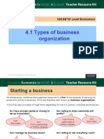 Types of Business Organization