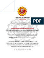 University of Mindanao: Self-Instructional Manual (SIM) For Self-Directed Learning (SDL)