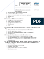 Final Exam. PRS 412 27 / 1 / 2017: Faculty of Dentistry Removable Prosthodontics Department