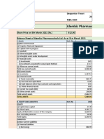 Company Alembic Pharmaceuticals LTD.: Name Deepankar Tiwari Roll No 24 Class Mba HCM