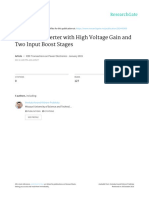 A DC-DC Converter With High Voltage Gain and Two Input Boost Stages