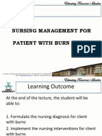 Nursing Management of Burn