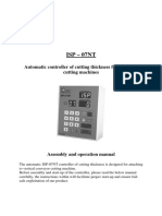 Isp - 07Nt: Automatic Controller of Cutting Thickness For Conveyor Cutting Machines