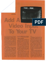 Add A Composite Video Input To A TV