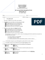 Third Quarter - English 6 With TOS and Key Answer