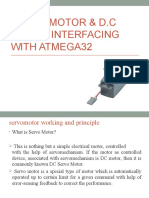 Servo Motor & D.C Motor Interfacing With Atmega32