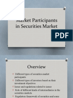 Market Participants in Securities Market