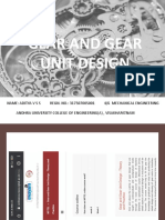 Gear and Gear Unit Design