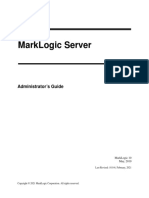 Marklogic Server: Administrator'S Guide