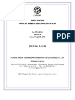 Single Mode Optical Fiber Cable Specification: No. FT-S20104 Version:A Issued: Sept. 08, 2020