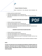 Passport Collection Procedure