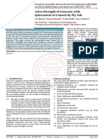 Compressive Strength of Concrete With Partial Replacement of Cement by Fly Ash