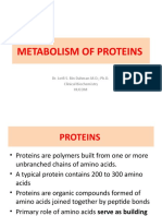 Metabolism of Proteins: Dr. Lotfi S. Bin Dahman M.D. Ph.D. Clinical Biochemistry Hucom