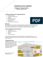 Compartmentation: For Fire Containment: Submitted By: Parinita Choudhary, VIII Sem, ABS, B-Arch