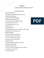 Schedule D: List of Life Saveing or Life Sustaining Medical Devices